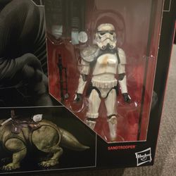 STATWARS BLACK SERIES DEWBACK AND SANDTROOPER