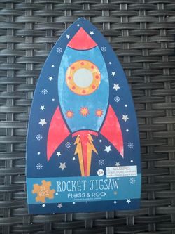 Puzzle 20 pieces rocket and planets