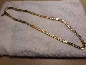 Gold plated link chain