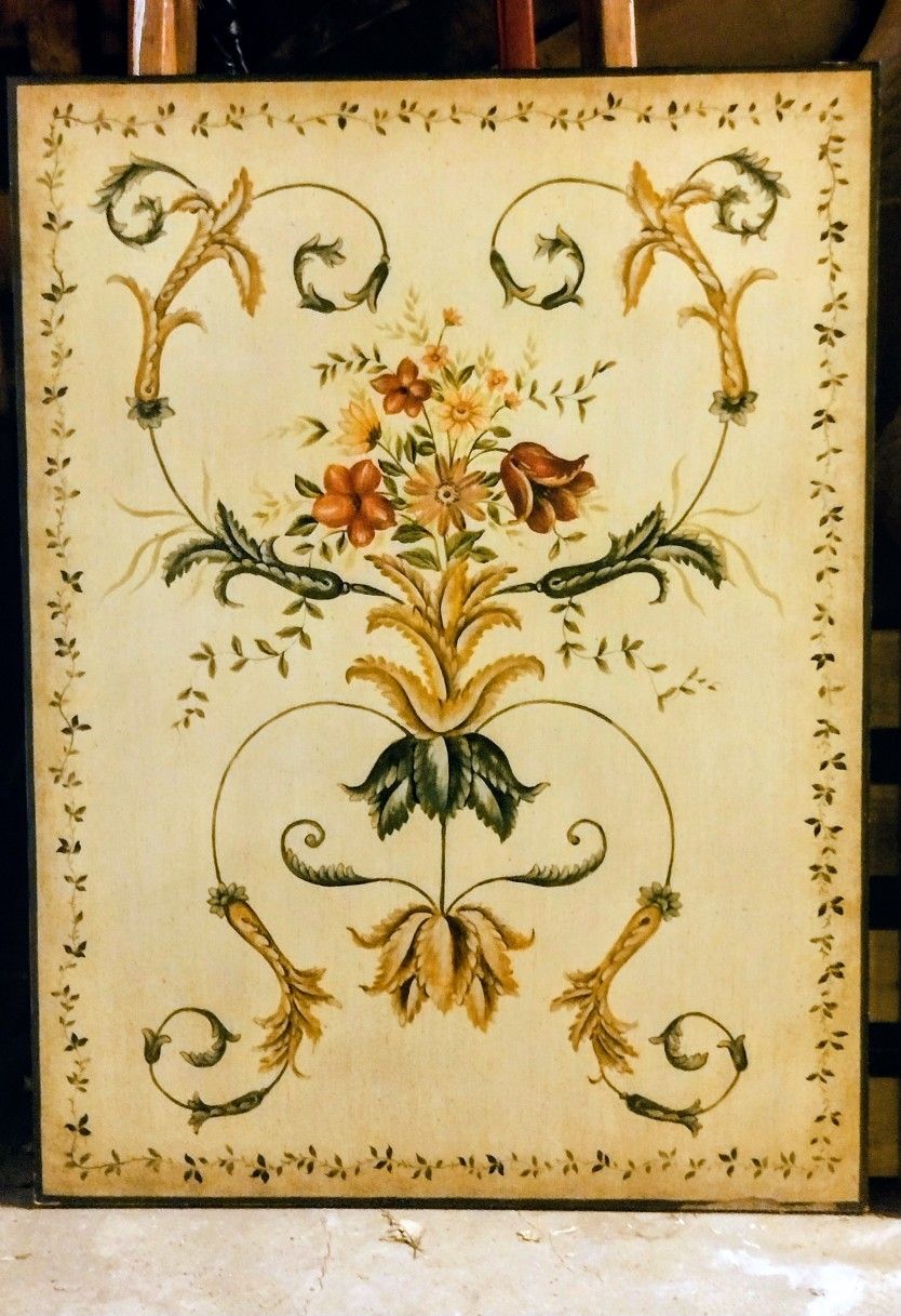 2 Ornamental French Roccoco Inspired Plaques 