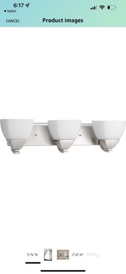 (2) BRAND NEW SEALED!!! PROGRESS P2702-09 (BRUSHED NICKEL) BATHROOM LIGHTS