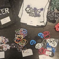 Cheer Bags Bracelets Hair Scrunchies Stickers