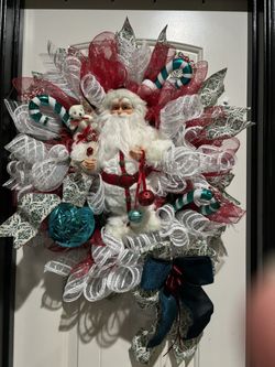 Santa Christmas Wreath