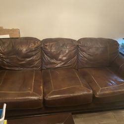 Leather Couch And Love seat *OBO*