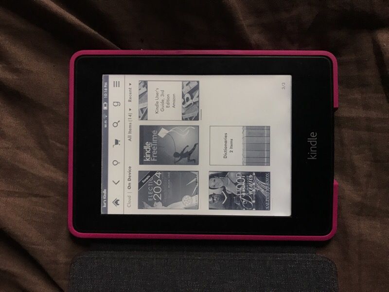 Reading kindle