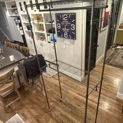 Rolling Heavy Duty Garment rack, Max Load 450lbs