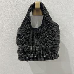 AQUA Rhinestone Purse