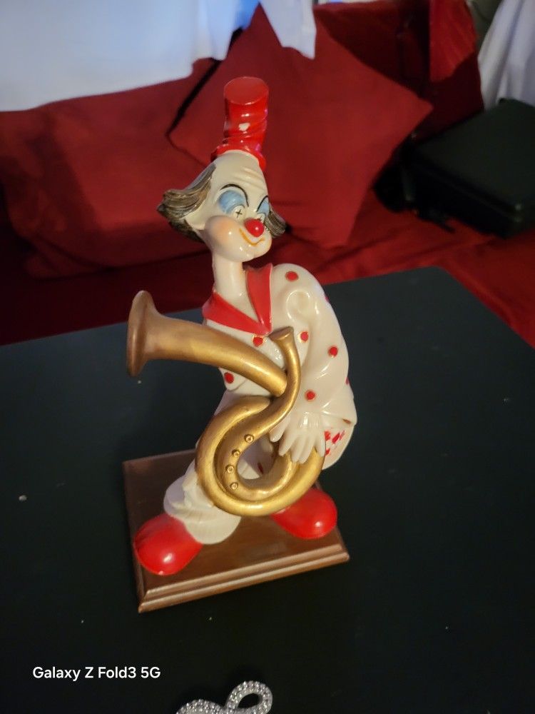 Vintage clown statue