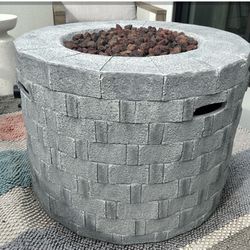 OUTDOOR FURNITURE Circular Fire Pit 31W X 23H