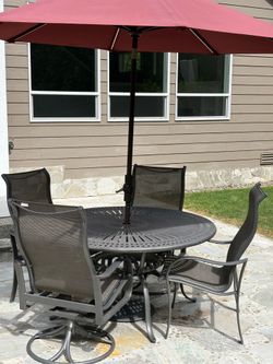 Patio table and chairs