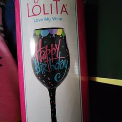 Lolita Birthday Wine Glass