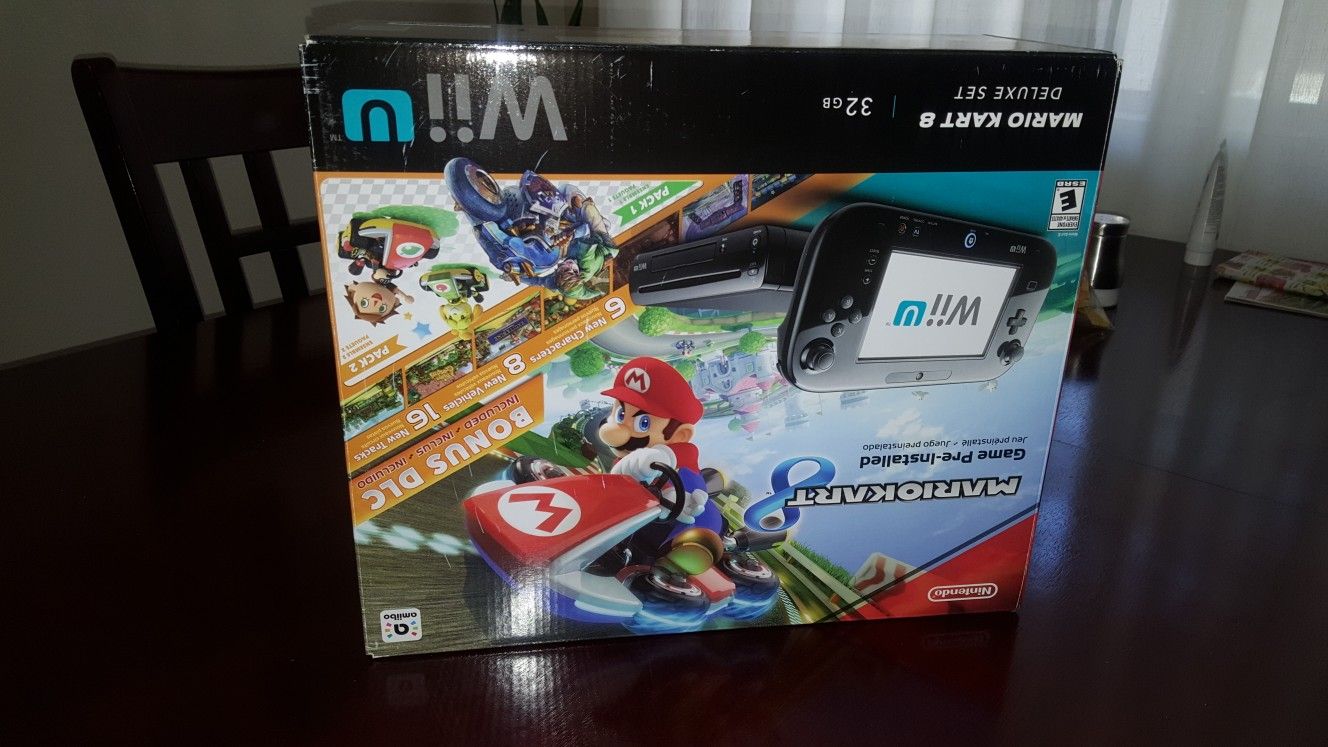 Nintendo wii u delux console plus Mario game