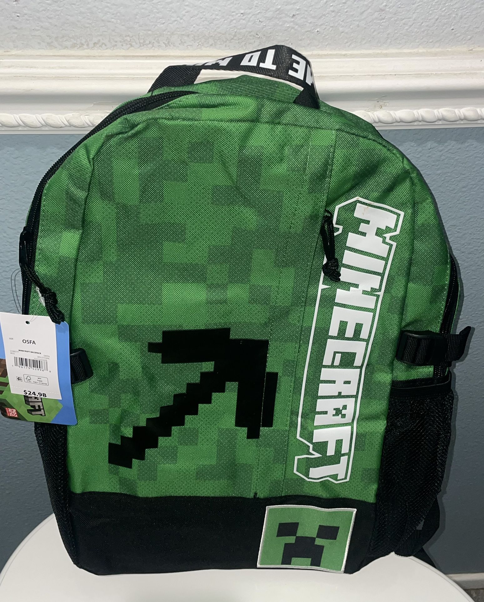 New Minecraft 17 Inch Canvas Backpack
