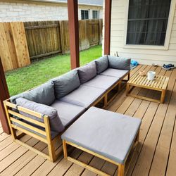 Outdoor Wood Furniture Set