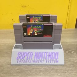 6 Game Super Nintendo Holder