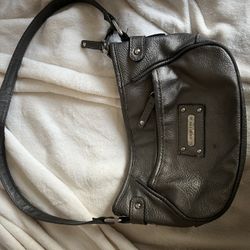 gray purse