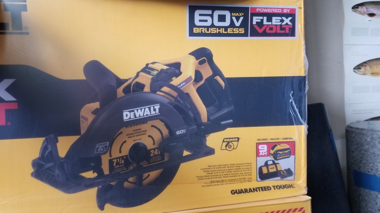 Dewalt saw 60v Brushless Flex Volt 