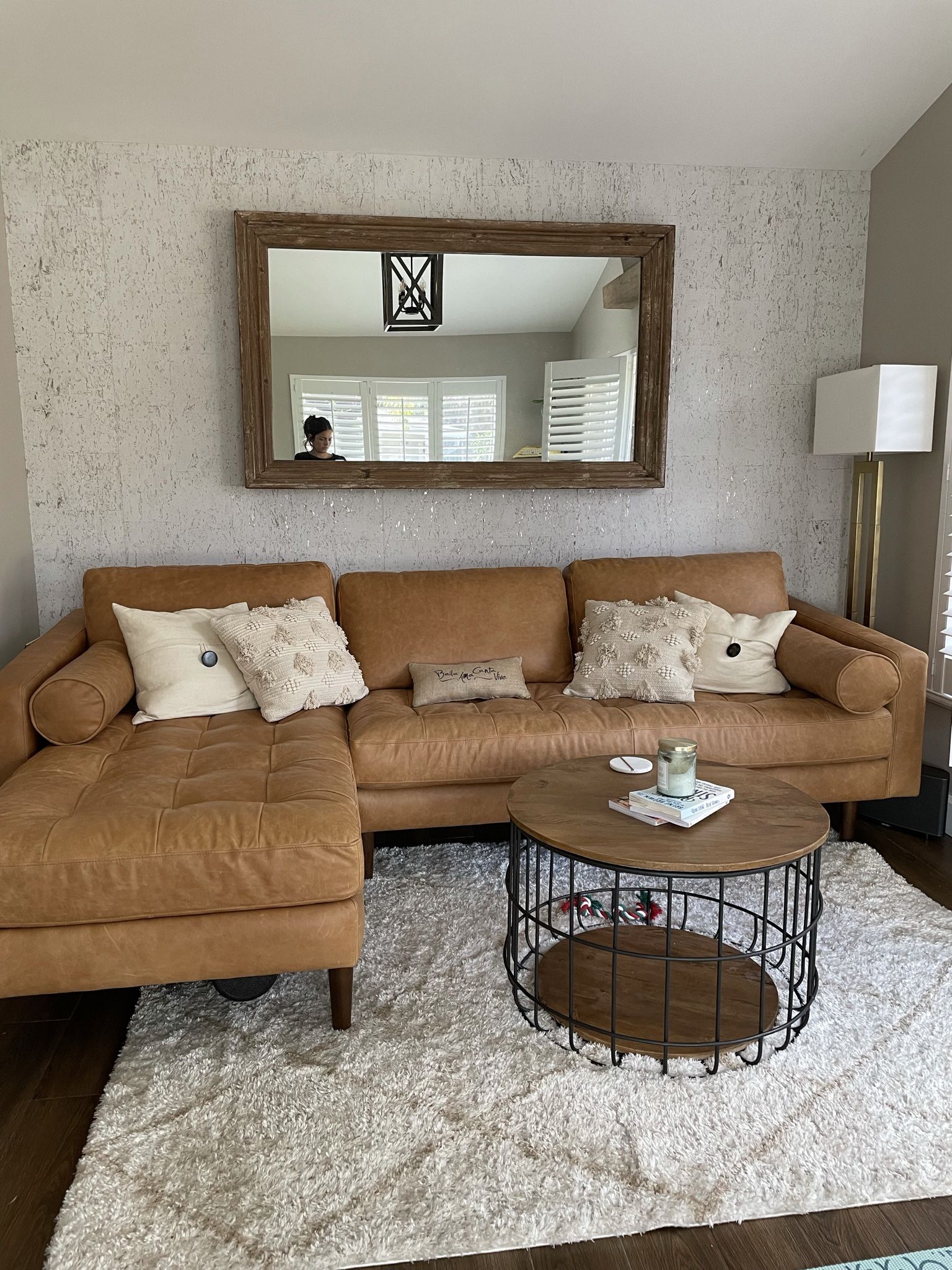Poly & Bark Leather Couch