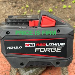 Milwaukee M18 REDLITHIUM  FORGE HD12.0 Brand New. Price Is Firm