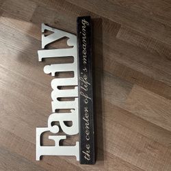 Family Decor Sign