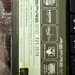 Acer  ASPIRE One (contact info removed)