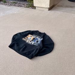 Vintage Reebok Super Bowl XLIV Saints vs Colts Black Sweatshirt Men’s M