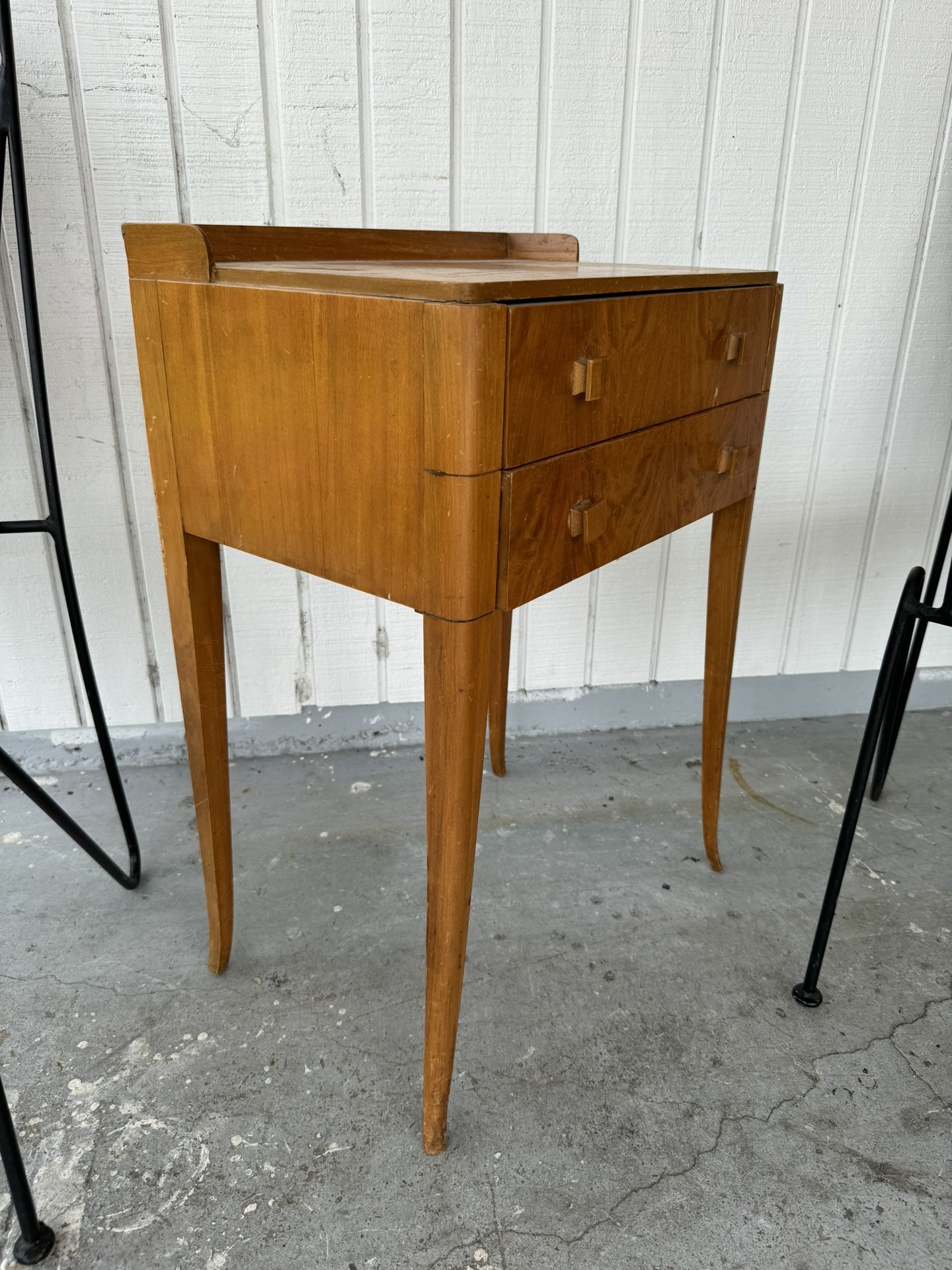 Vintage art deco 2 drawer bedside table $75