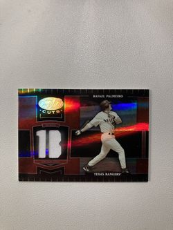 Rafael Palmeiro 2004 Donruss Leaf Certified Cuts Jersey Card /100 Texas Rangers