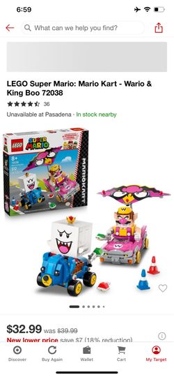 LEGO Super Mario: Mario Kart - Wario & King Boo 72038