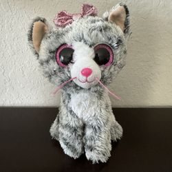 TY Silk Beanie Boos KIKI The Cat 7” Plush Stuffed Animal