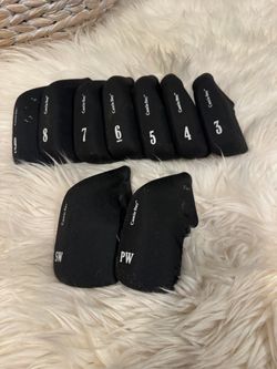 Castle Bay Golf Iron Head Covers Set 3 through 9 Plus PW and SW