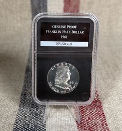1961 Proof Franklin Half Dollar 90% Silver – Genuine Proof