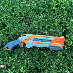 NERF N-Strike Elite Roughcut 2X4 Blaster Dart Gun Shotgun White Orange