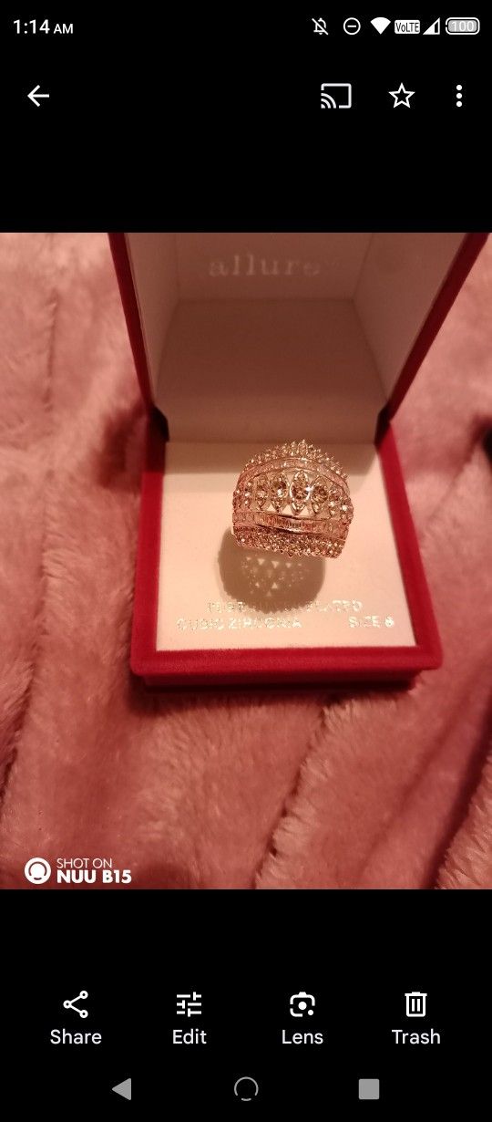Sterling Silver Cubic Zerconia Ring