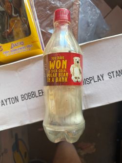 Coca-Cola Polar Bear in a Bank Winning Bottle