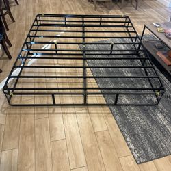 Cal King Metal Box Spring with Cover – Excellent 