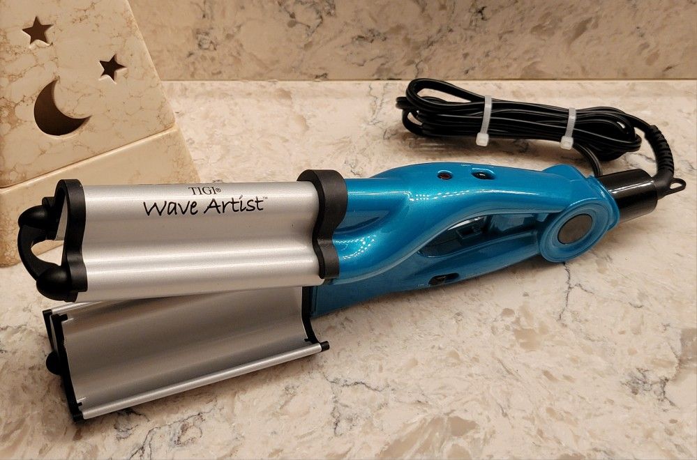 TIGI BED HEAD WAVE ARTIST TOURMALINE CERAMIC HAIR WAVER FLAT IRON BEACHY WAVES
