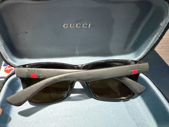Gucci Sunglasses Black Frame Web Stripe