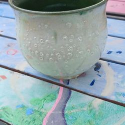 Handmade ceramic plant pot