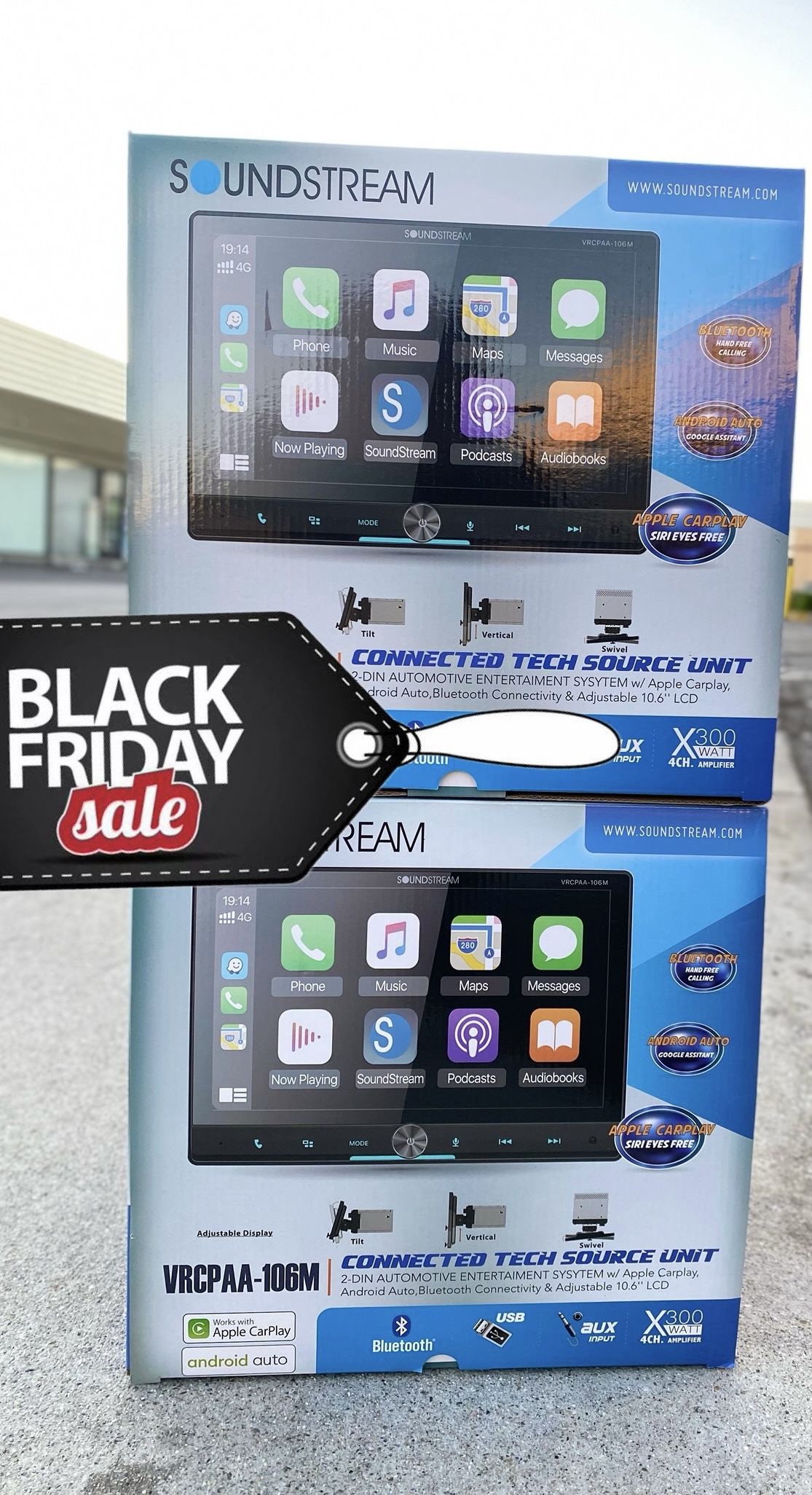 Brand new car stereo soundstream 10.6inch touchscreen 