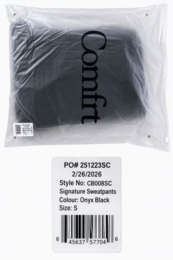 Comfrt Signature Sweatpants Onyx Black Size S