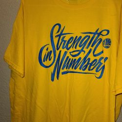 Golden State Warriors   Strength In Numbers 2018 Finals  Shirt Size Xl