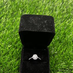 1CT Moissanite Engagement Ring Diamond Tester Verified | Luxury VVS Look (Retail $900+