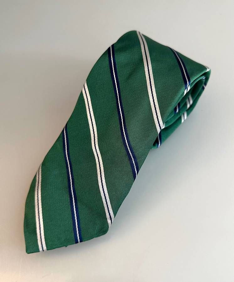 Jos. A. Bank Heritage Collection Green Stripe Silk Tie