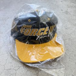 Vintage 90’s Deadstock John Force NHRA Castrol Driver Of The Year Fan Club Snap Back Hat