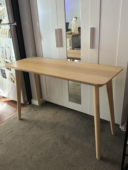 LISABO table, ash veneer, 551/8x303/4" - IKEA