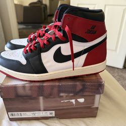 Retro Jordan 1 Black Toe Reimagined Size 13