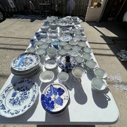 Antique China Cups, Trays, Plates 