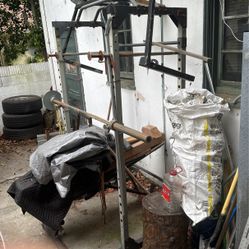 Olimpic benchpress squat rack pull up bar rack