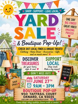 Yard sale / boutique pop up